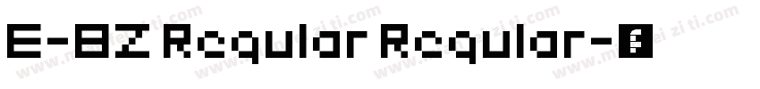 E-BZ Regular Regular字体转换